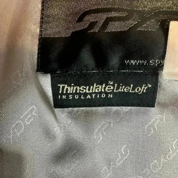 Spyder XTL 10,000 Ski Snowboarding Jacket Thinsulate Lite Loft Blue Black Size 8 - Picture 10 of 16